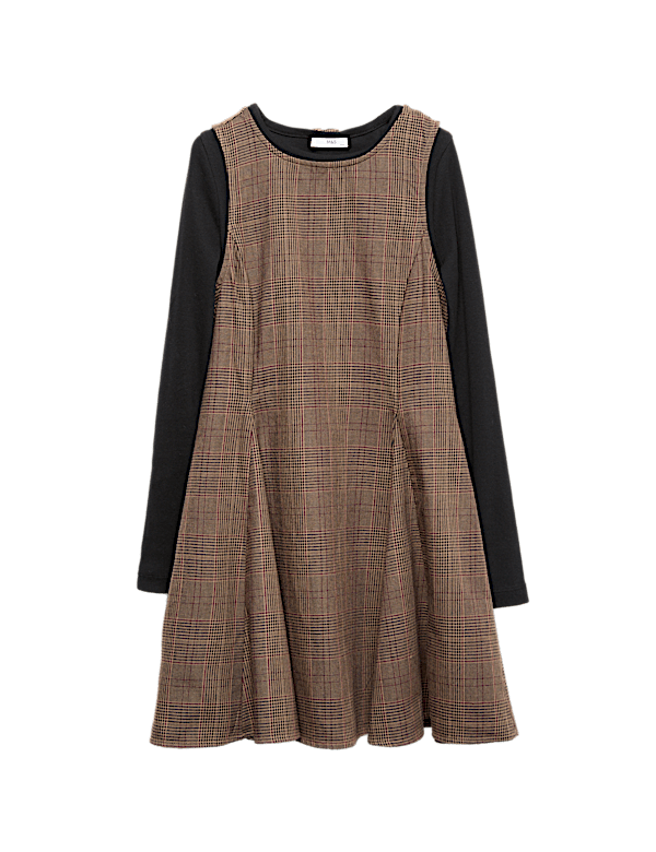 2pc Cotton-Rich Dress and Top Set (6-16 Yrs)
