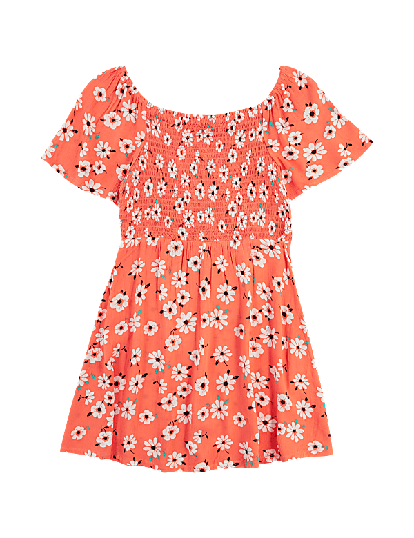 Floral Print Bardot Dress (6-16 Yrs)
