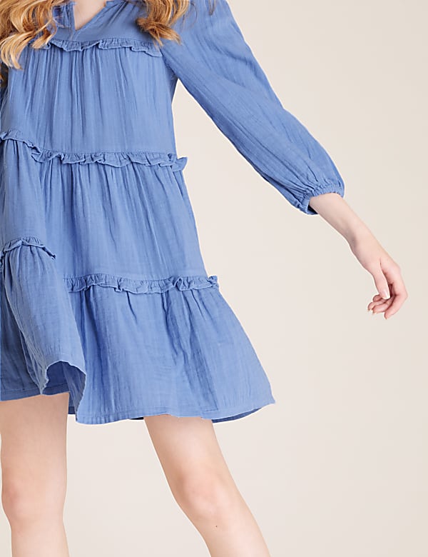 Pure Cotton Tiered Dress