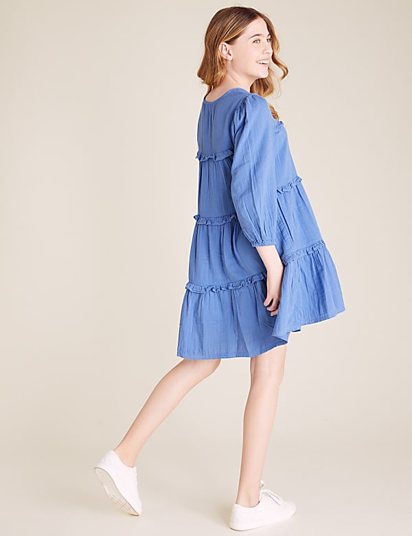 Pure Cotton Tiered Dress