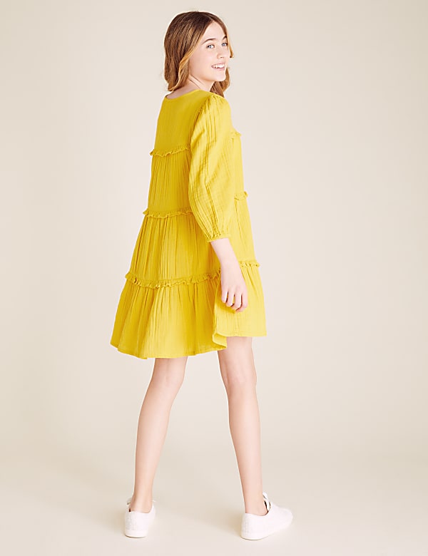 Pure Cotton Tiered Dress