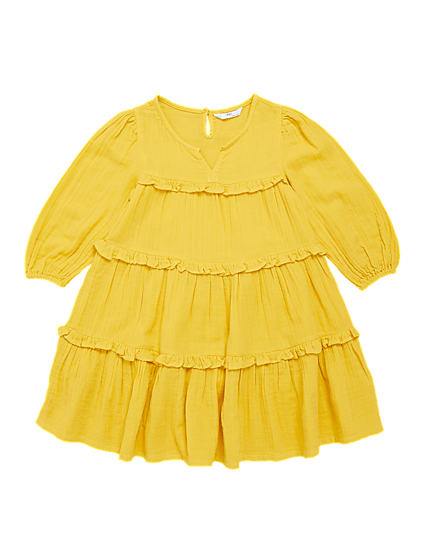 Pure Cotton Tiered Dress