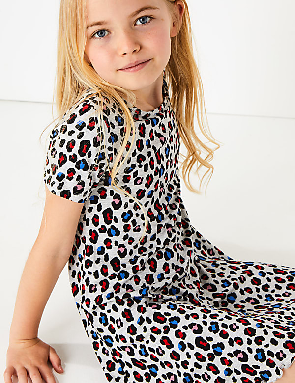Leopard Print Dress (3-16 Years)