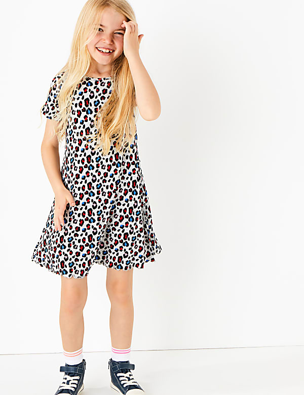 Leopard Print Dress (3-16 Years)