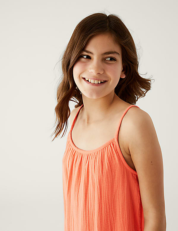 Pure Cotton Tiered Maxi Dress (6-16 Yrs)