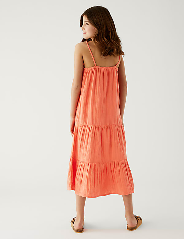 Pure Cotton Tiered Maxi Dress (6-16 Yrs)