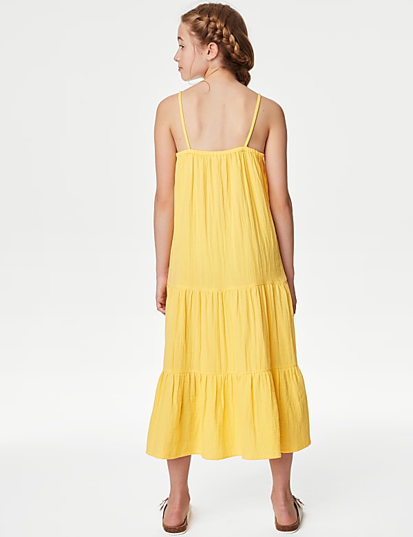 Pure Cotton Tiered Maxi Dress (6-16 Yrs)