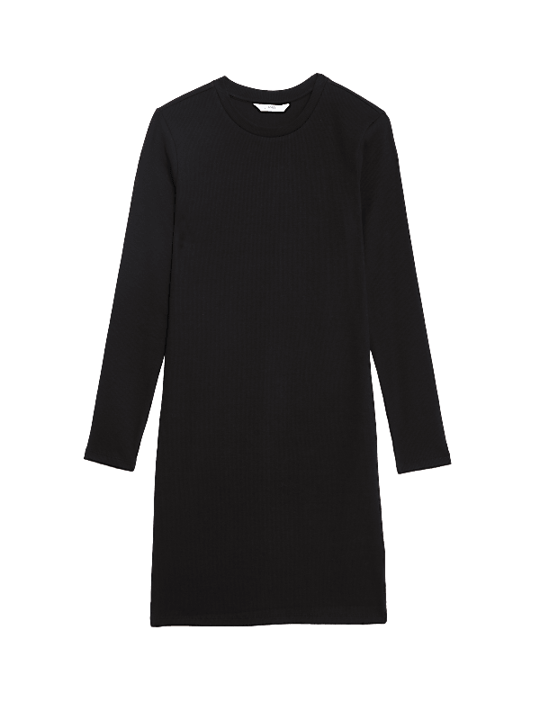 Cotton Rich Ribbed Dress (6-16 Yrs)