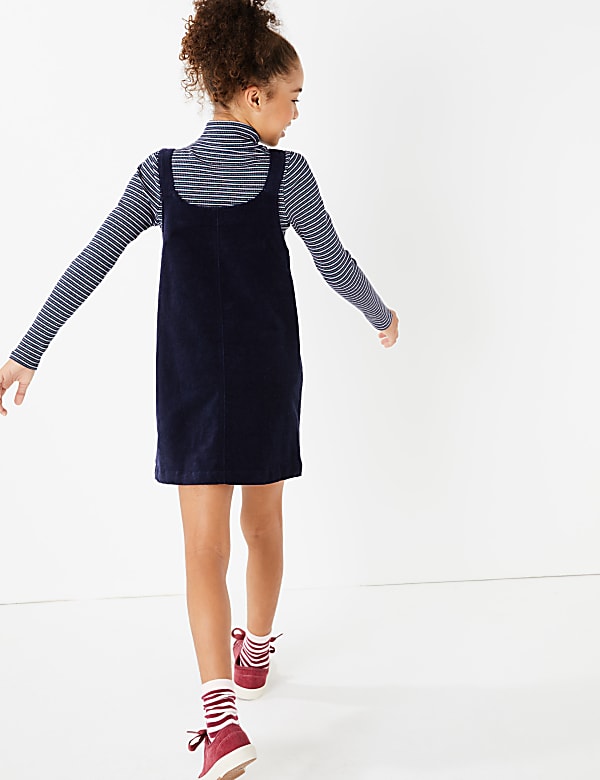 Velvet Pinafore Dress (3-16 Years)