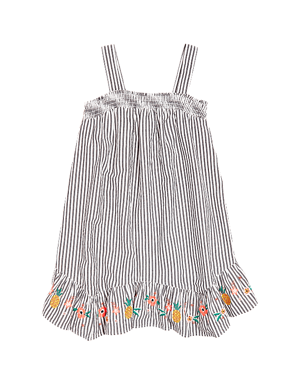 Pure Cotton Striped Dress (6-16 Years)