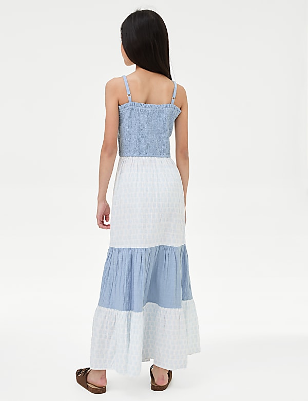 Pure Cotton Tiered Maxi Dress (6-16 Yrs)