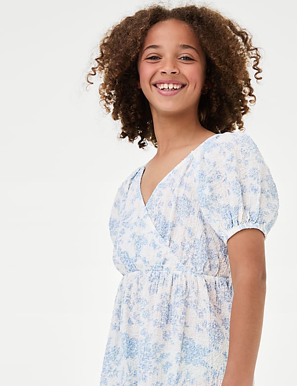 Cotton Rich Wrap Dress (6-16 Yrs)