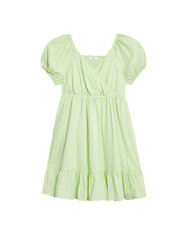 Cotton Rich Wrap Dress (6-16 Yrs)