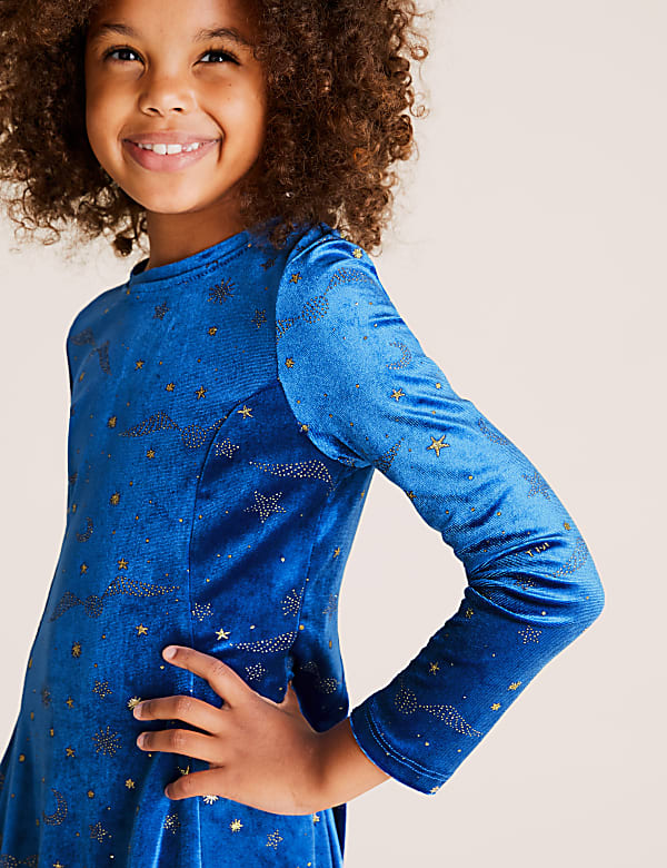 Harry Potter™ Velvet Glitter Dress (6-16 Yrs)