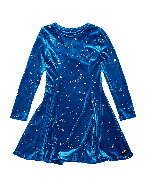 Harry Potter™ Velvet Glitter Dress (6-16 Yrs)