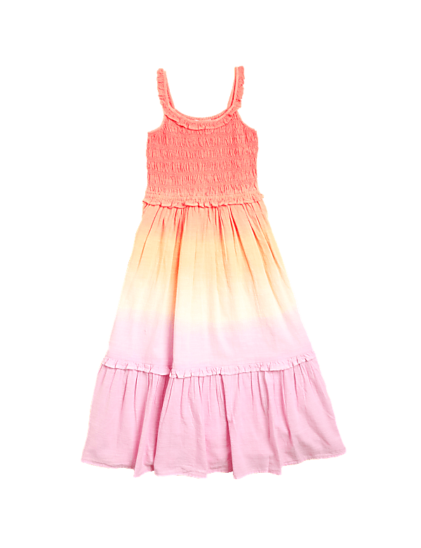 Pure Cotton Tie Dye Maxi Dress (6-16 Yrs)