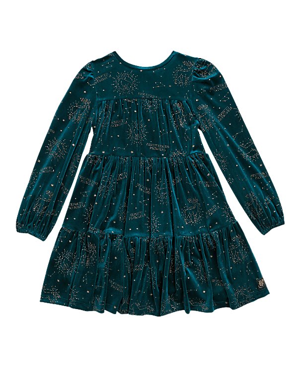 Harry Potter™ Velvet Glitter Dress (2-16 Yrs)