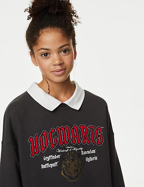 Cotton Rich Harry Potter™ Collar Dress (6-16 Yrs)