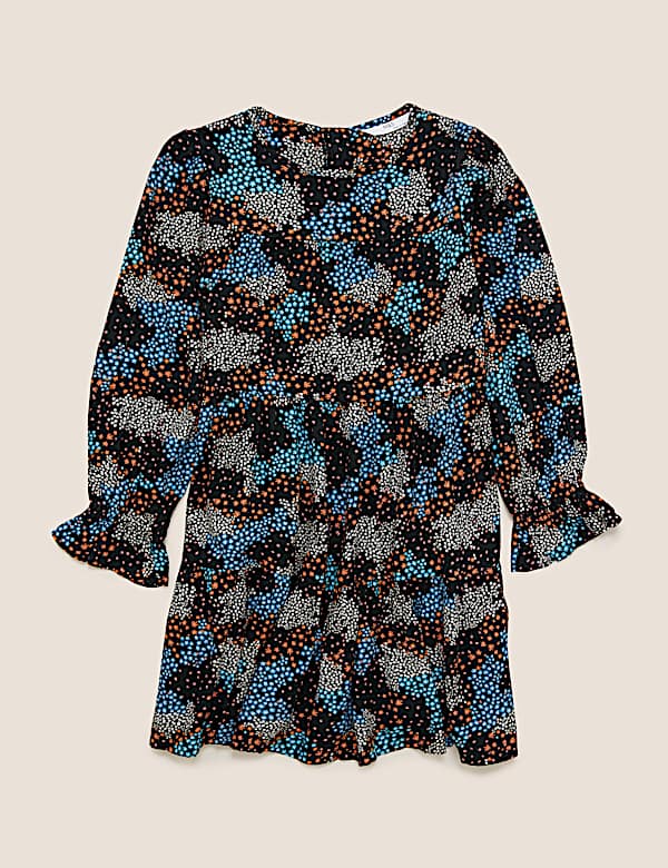 Woven Floral Tiered Dress (6-14 Yrs) - IT