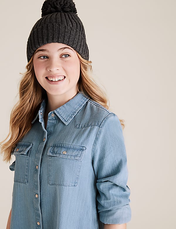 Denim Shirt Dress (6-16 Yrs)