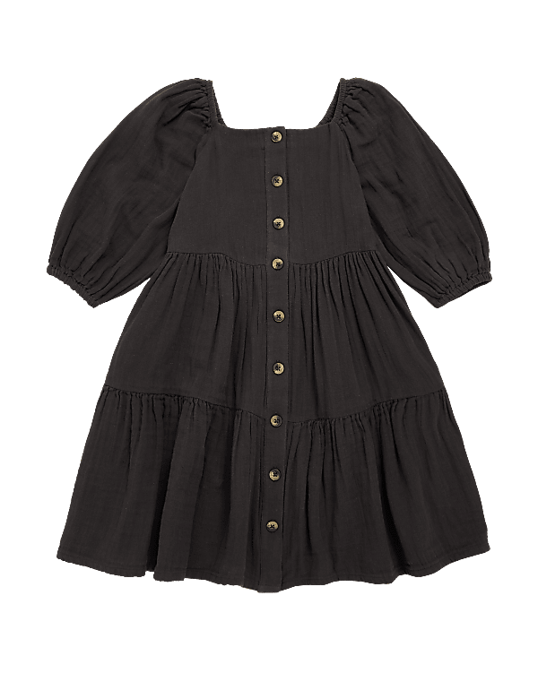 Pure Cotton Tiered Dress