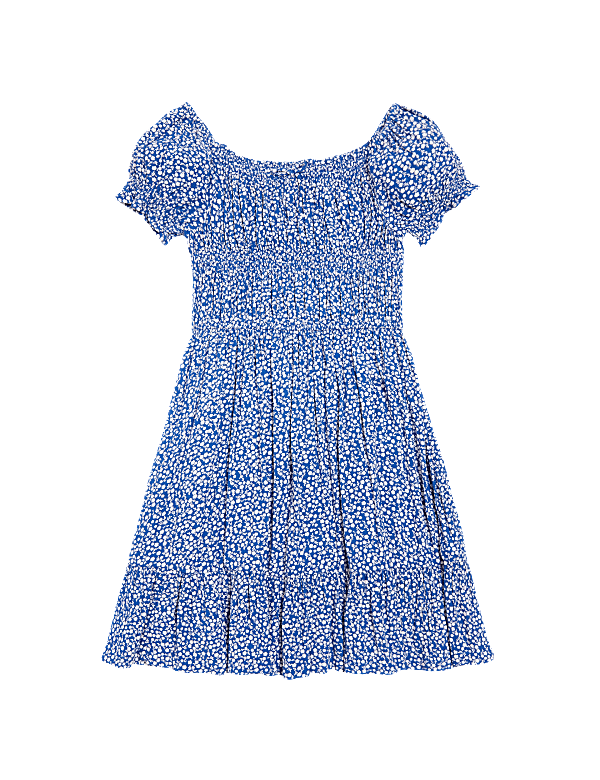 Floral Shirred Dress (6-16 Yrs)