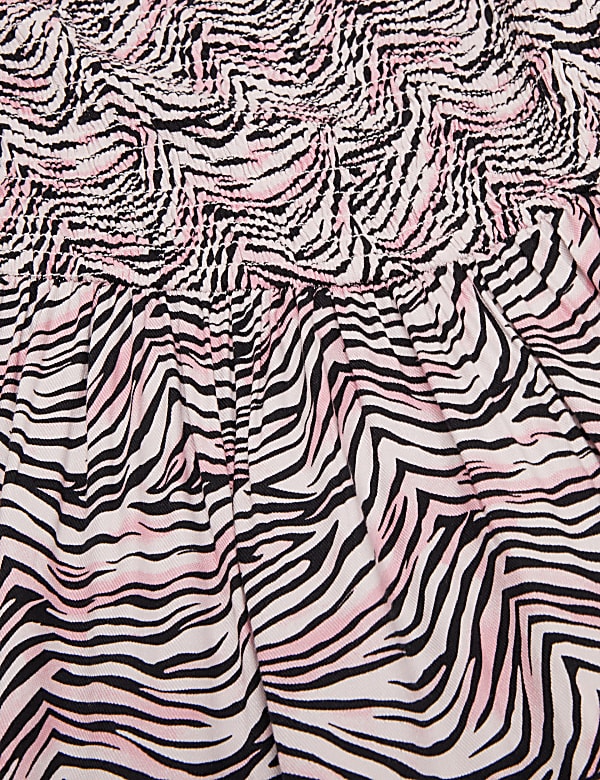 Zebra Print Midi Dress (6-14 Yrs)