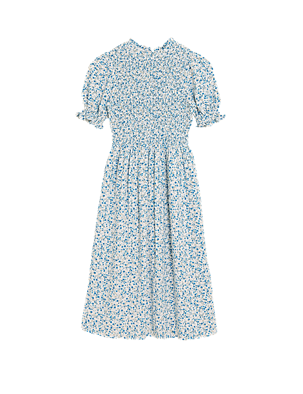 Ditsy Floral Shirred Midi Dress (2-16 Years)