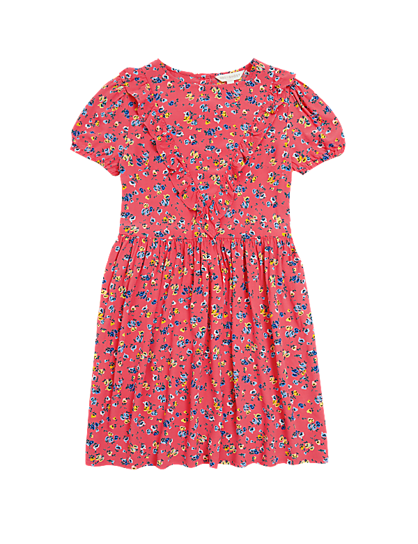 Ditsy Print Frill Dress (2-16 Yrs)