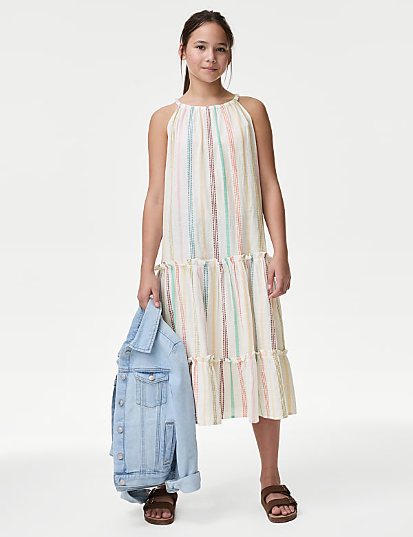 M&s striped dress sale