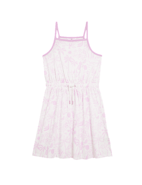 Pure Cotton Tropical Print Dress