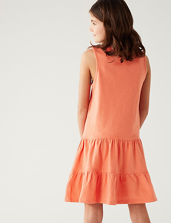 Pure Cotton Tiered Dress