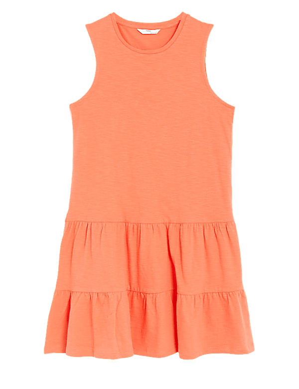 Pure Cotton Tiered Dress