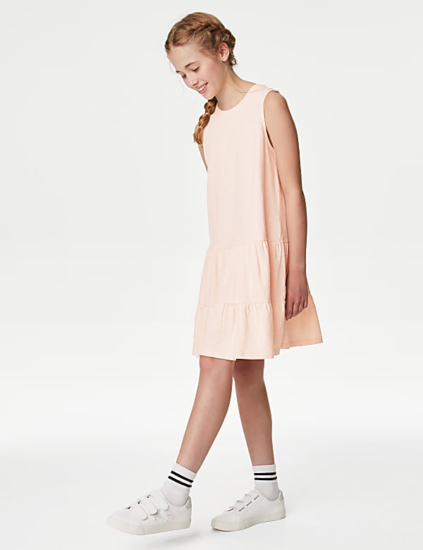Pure Cotton Tiered Dress