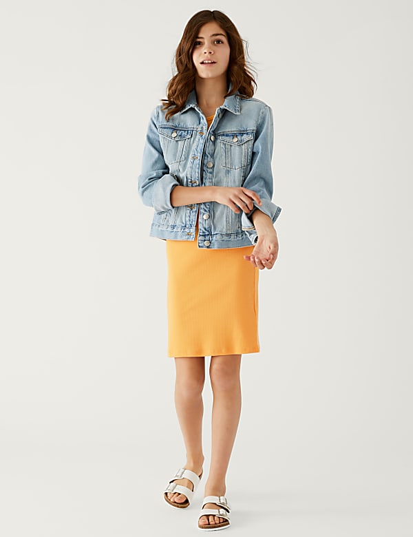 Cotton Rich Ribbed Dress