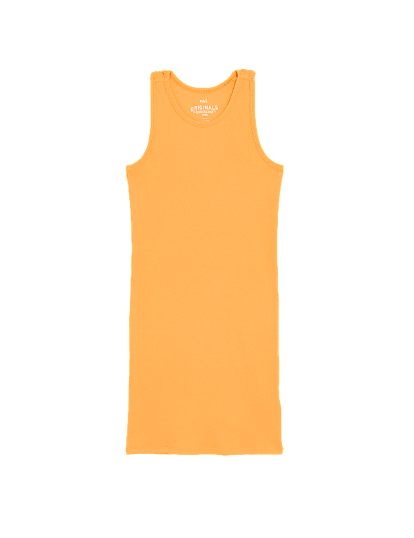 Cotton Rich Ribbed Dress