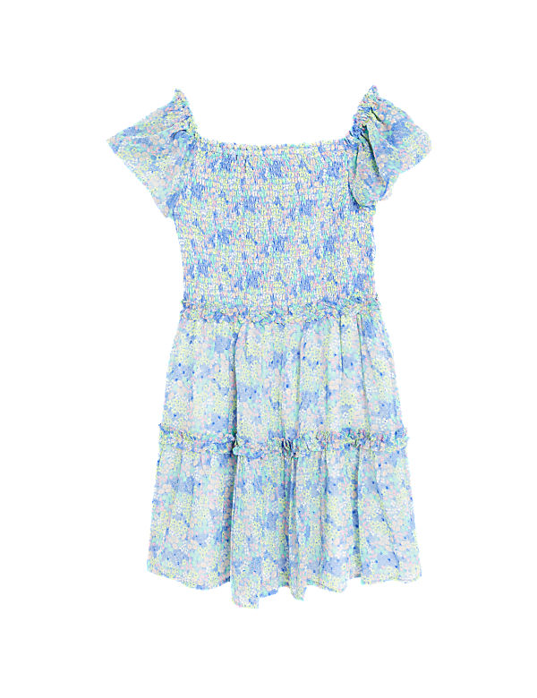 Printed Square Neck Dress