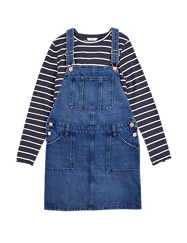 2pc Cotton Rich Pinafore Outfit (6-16 Yrs)