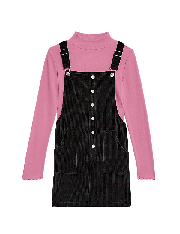 2pc Cord Pinafore Outfit (6-16 Yrs)