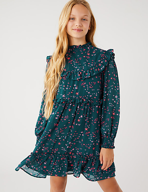 Buy Star Print Dress 6 16 Yrs at Marks Spencer