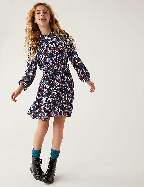 Butterfly Print Dress