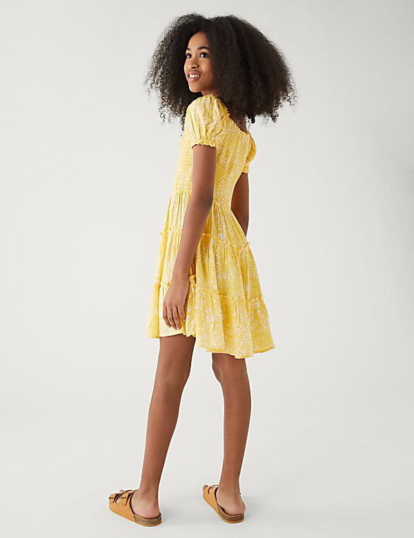 Floral Print Tiered Dress