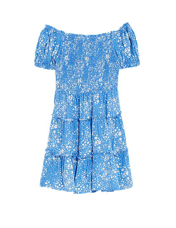 Floral Print Tiered Dress