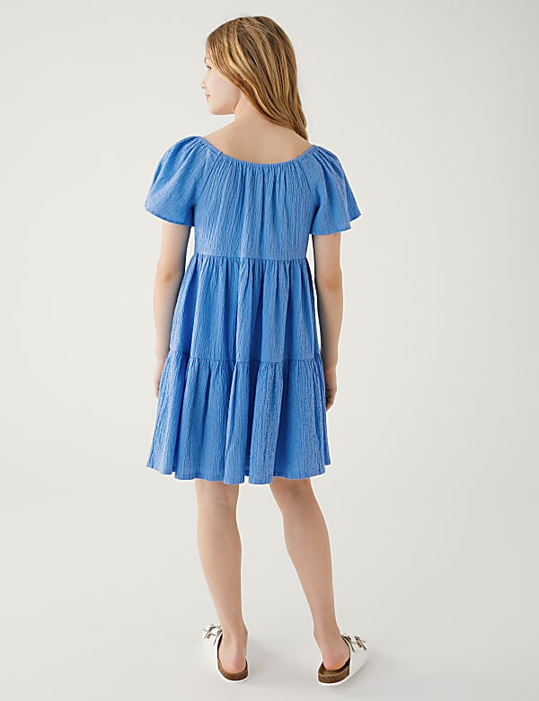Cotton Rich Tiered Dress