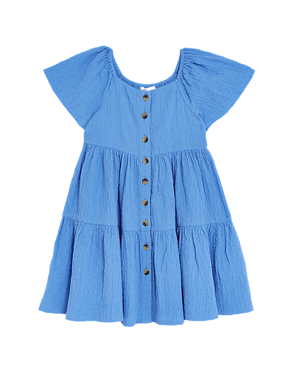 Cotton Rich Tiered Dress