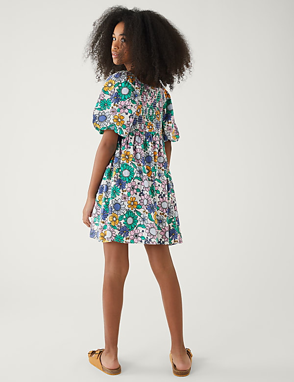 Pure Cotton Floral Dress