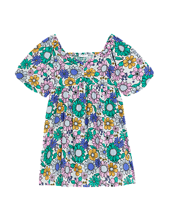 Pure Cotton Floral Dress