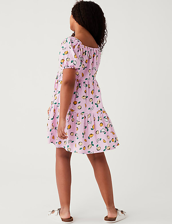 Pure Cotton Fruit Print Dress