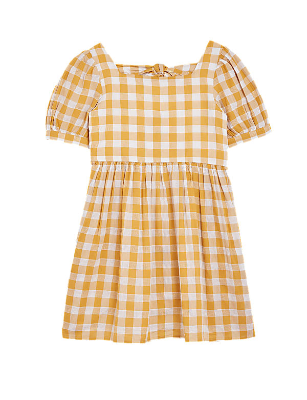 Pure Cotton Checked Dress