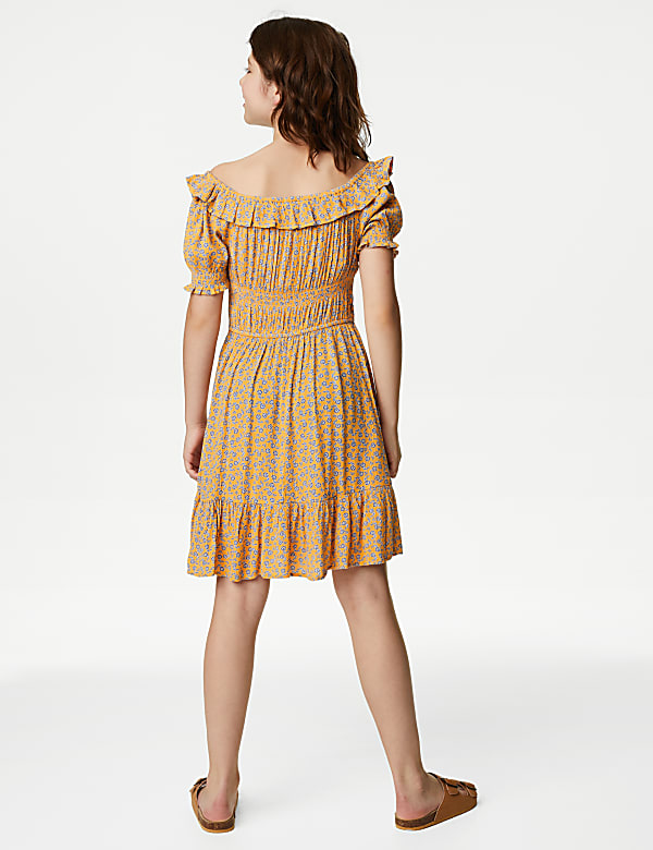 Floral Shirred Dress (6-16 Yrs)